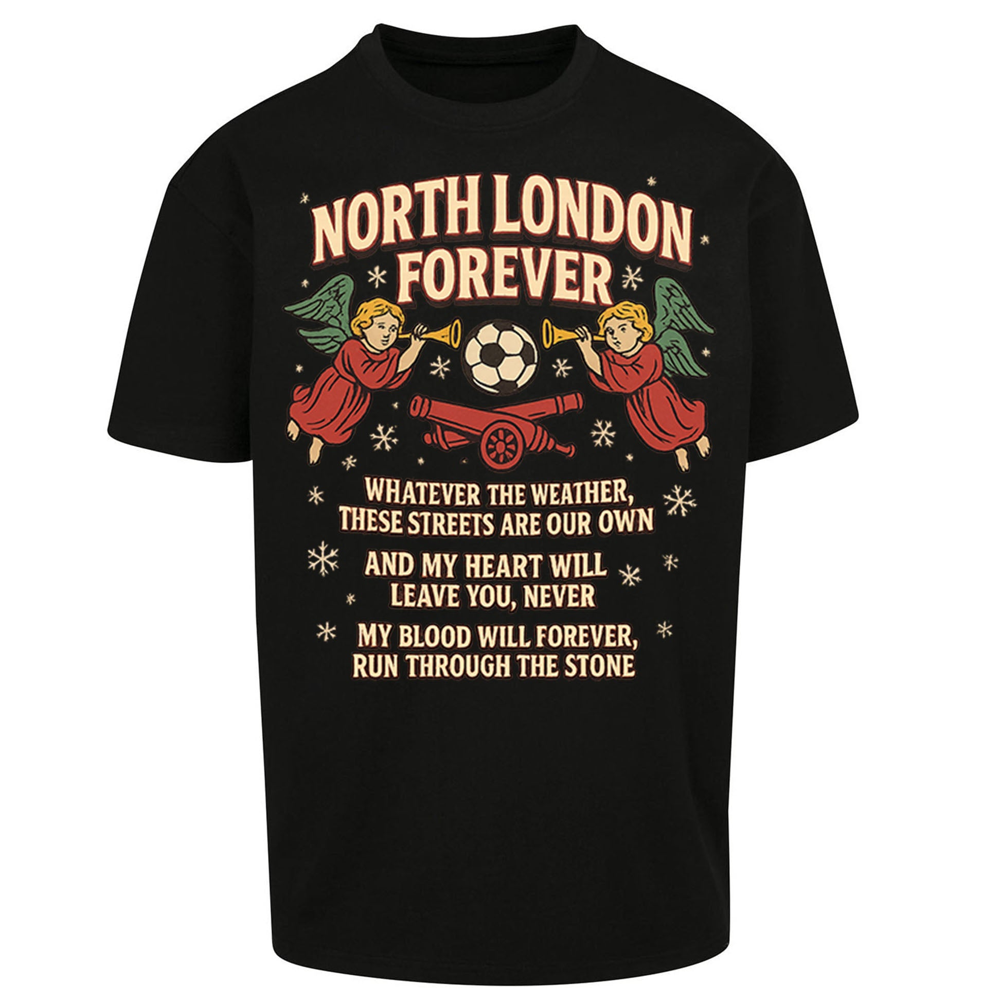 Arsenal Christmas Oversized T Shirt 