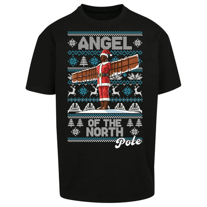 Angel Of The North Pole Christmas Oversized T Shirt