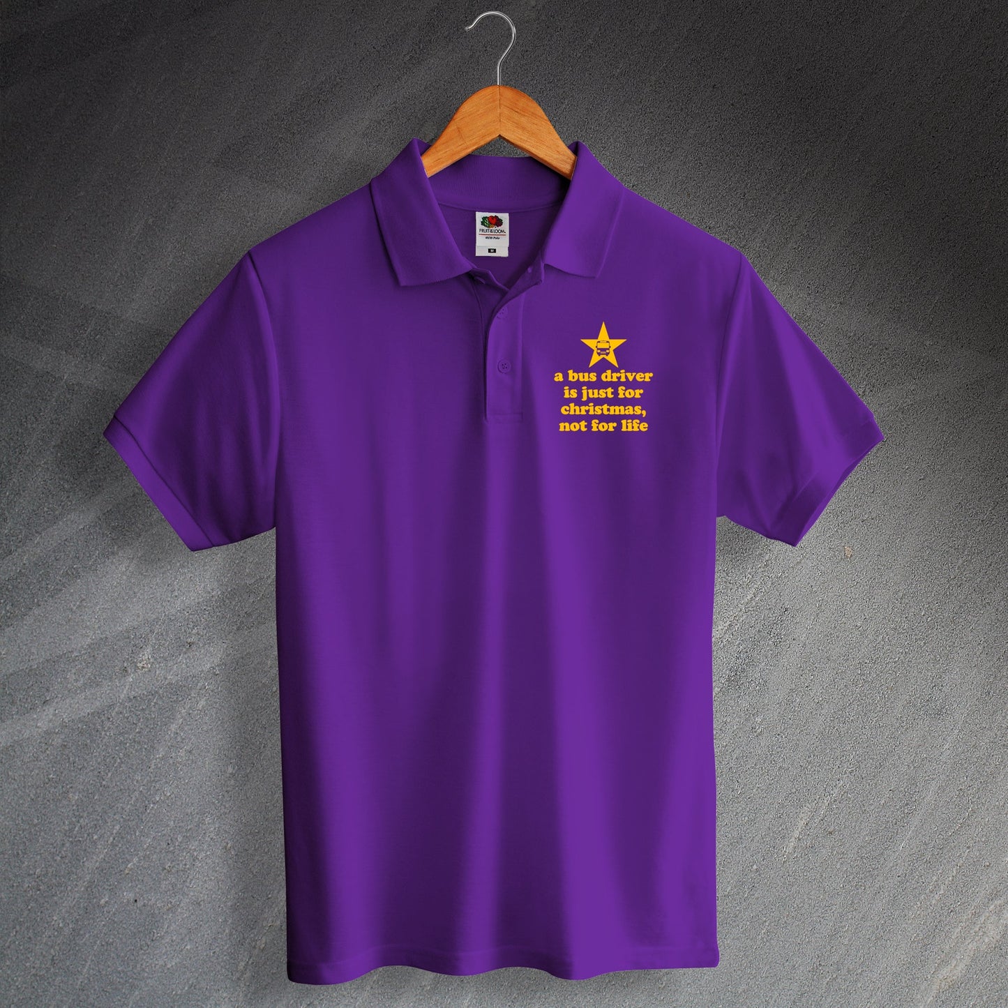 Bus Driver Christmas Polo Shirt