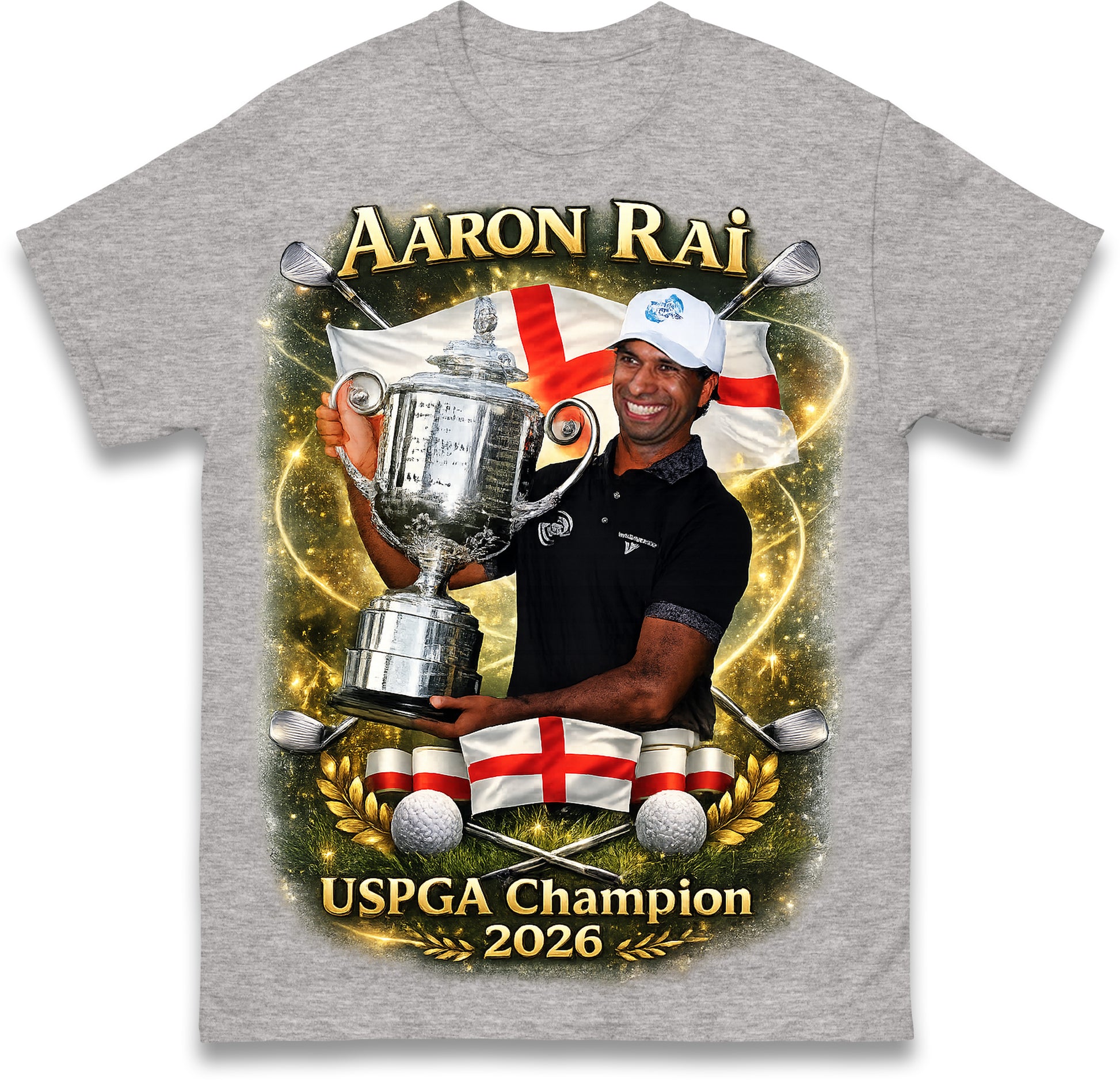 Aaron Rai USPGA Champion Golf 2026 T Shirt