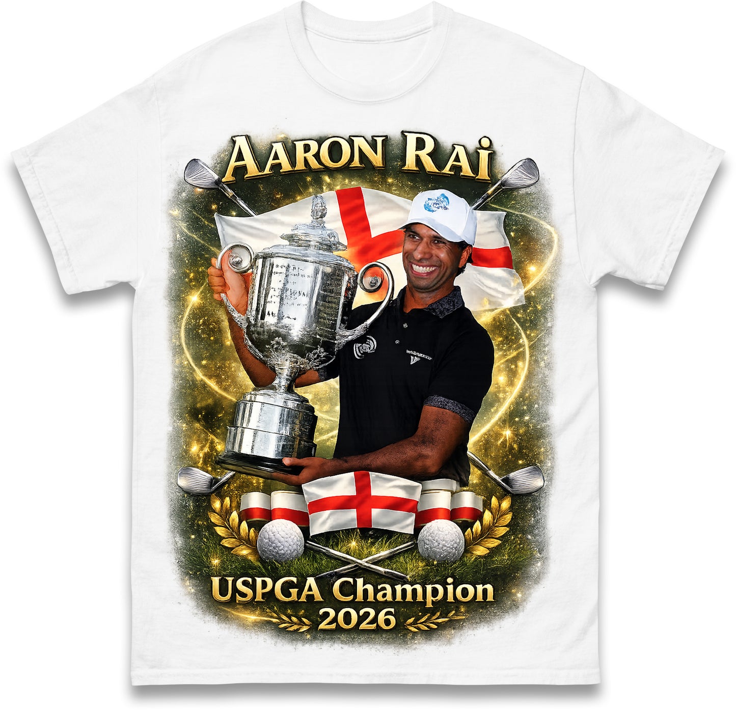 Aaron Rai USPGA Champion Golf 2026 T Shirt
