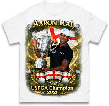 Aaron Rai USPGA Champion Golf 2026 T Shirt