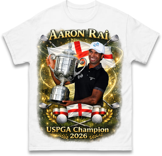 Aaron Rai USPGA Champion Golf 2026 T Shirt
