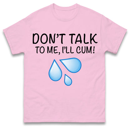 Don't Talk To Me I'll Cum T Shirt