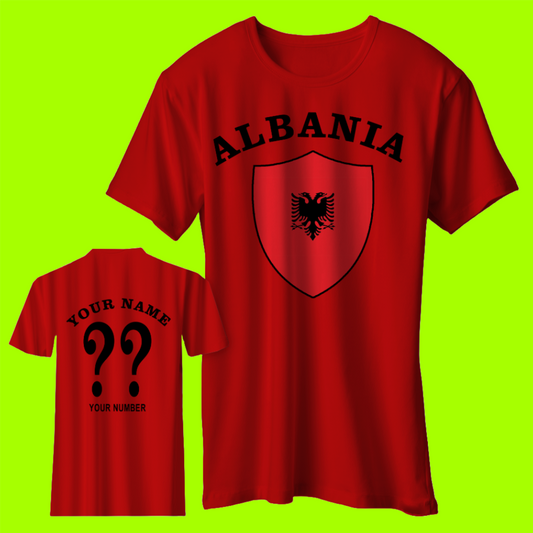 Personalised Albanian Football Shirt
