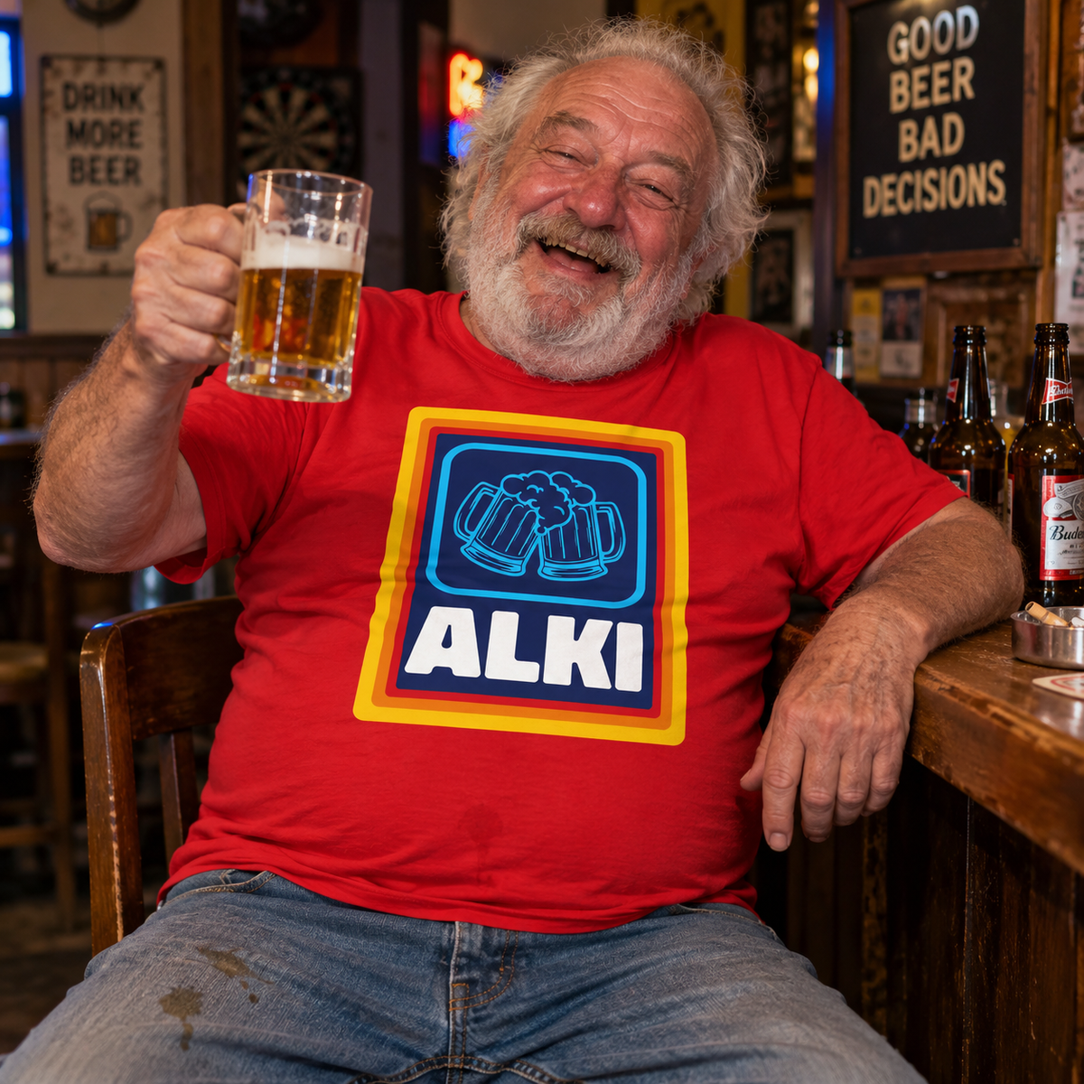 Alcoholic T Shirt Funny