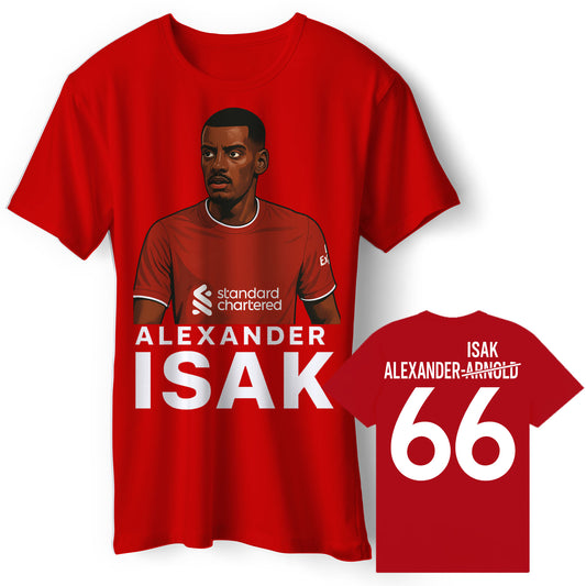 Alexander Arnold Isak Liverpool Football Shirt