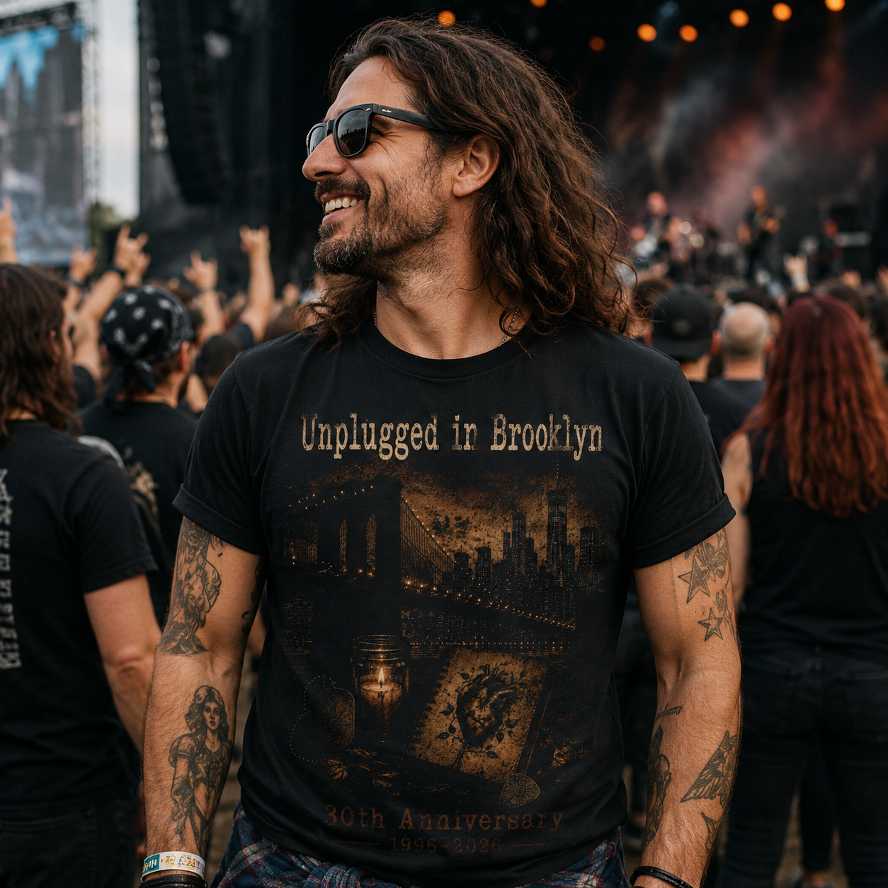 Alice in Chains Unplugged in Brooklyn 1996 T Shirt
