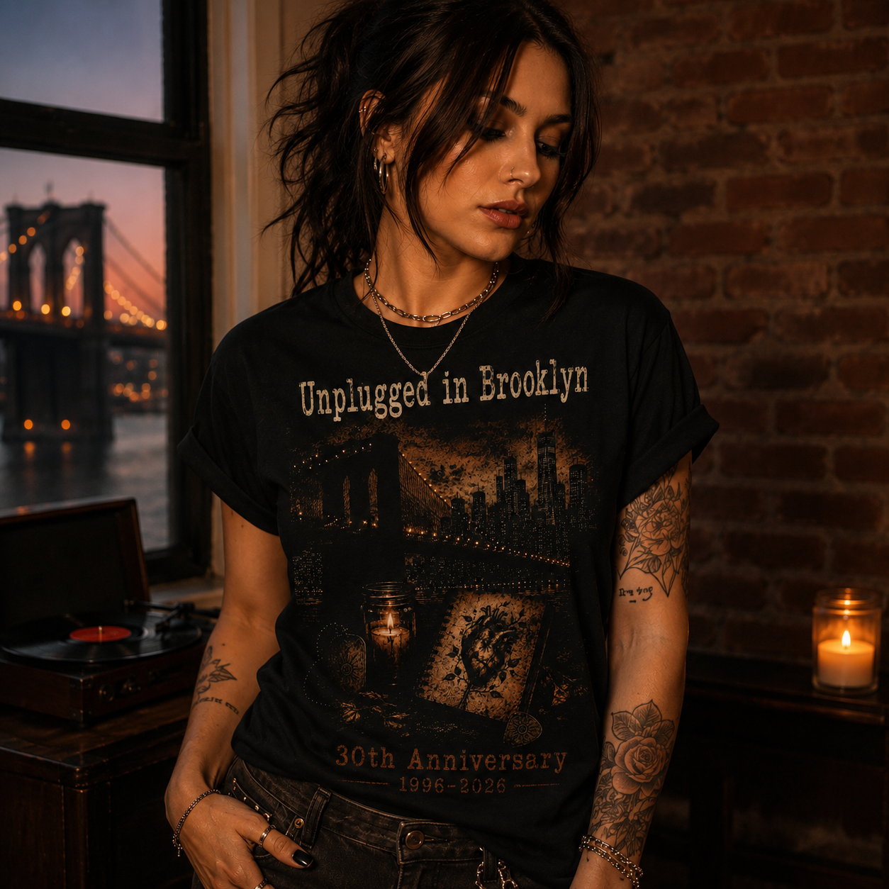 Alice in Chains Unplugged in Brooklyn 1996 T Shirt