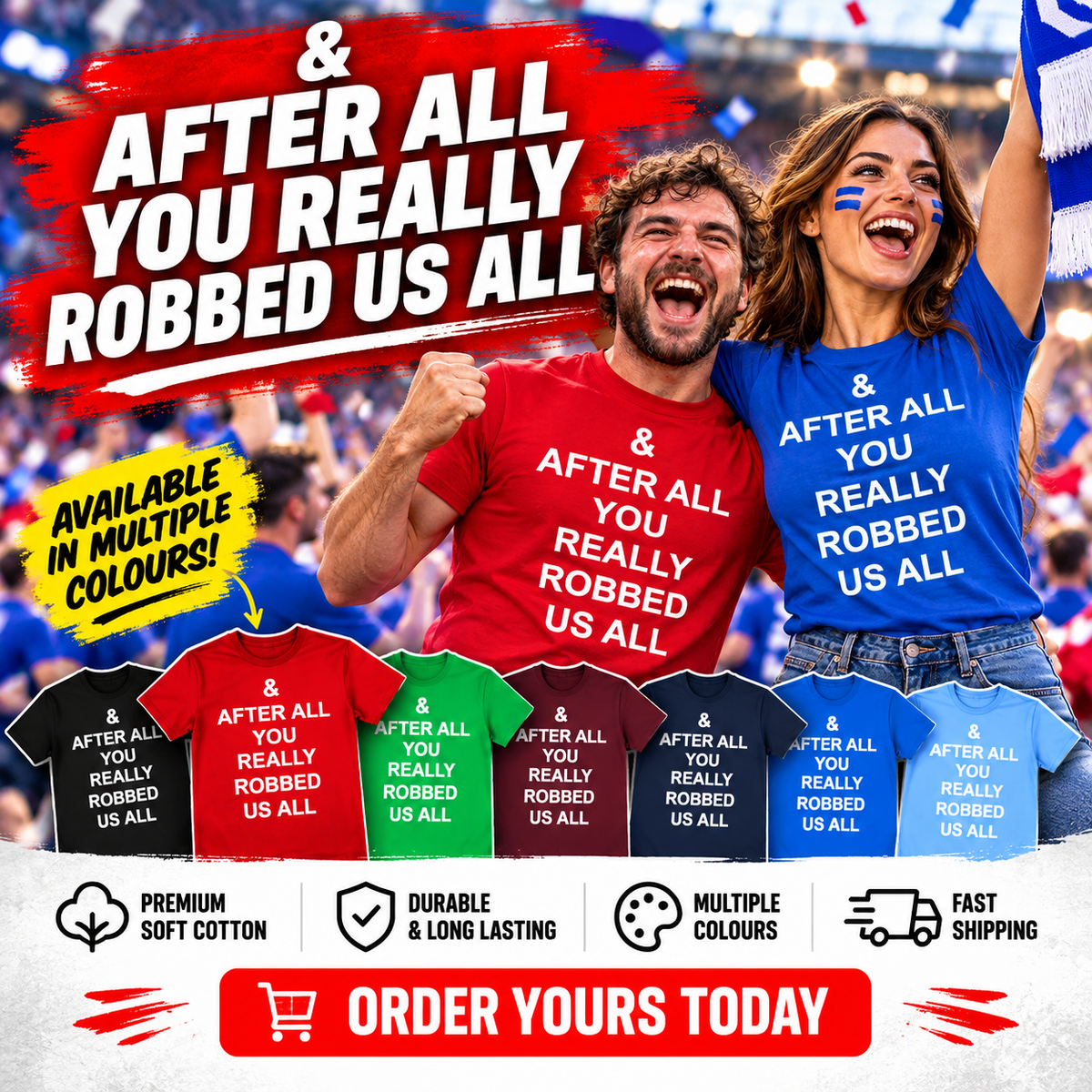 And After All You Really Robbed Us All Man City Cheats T Shirt