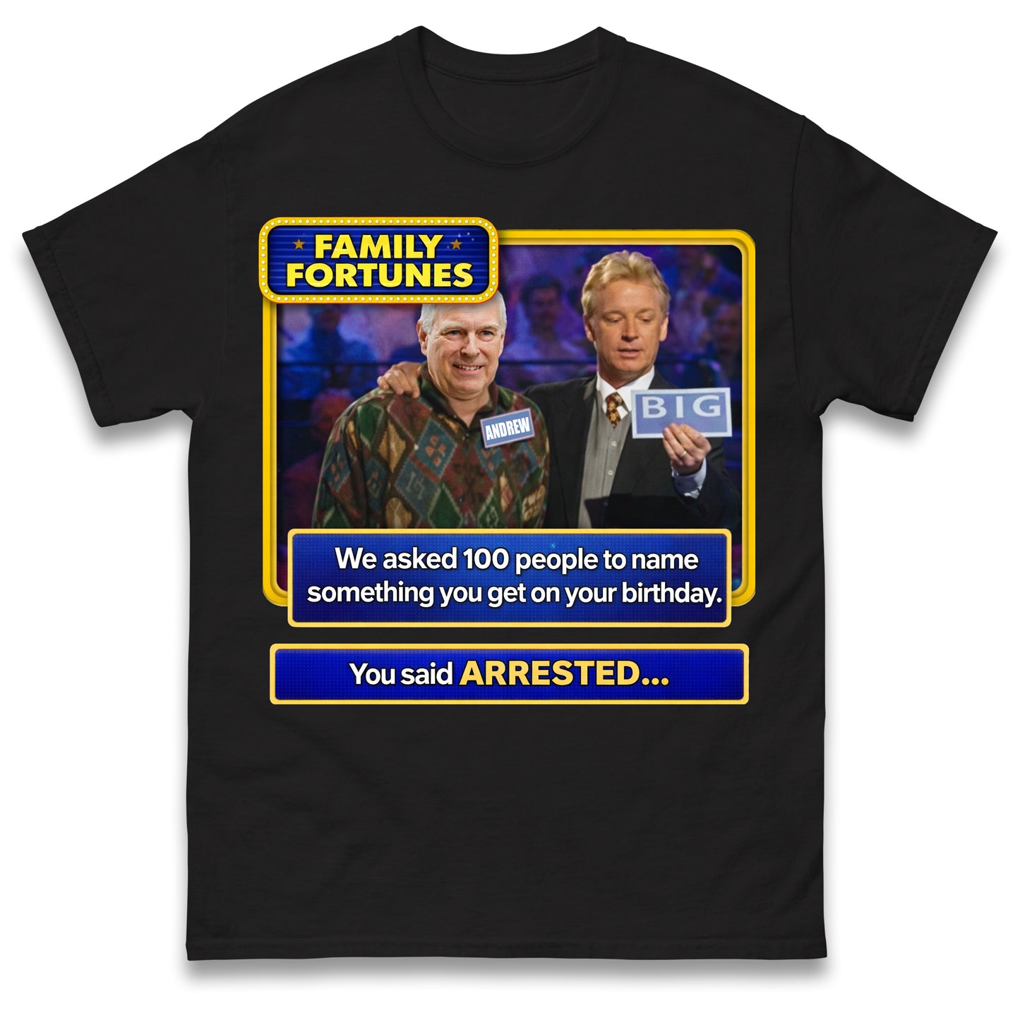 Andrew Mountbatten-Windsor Arrested on 66th Birthday T Shirt