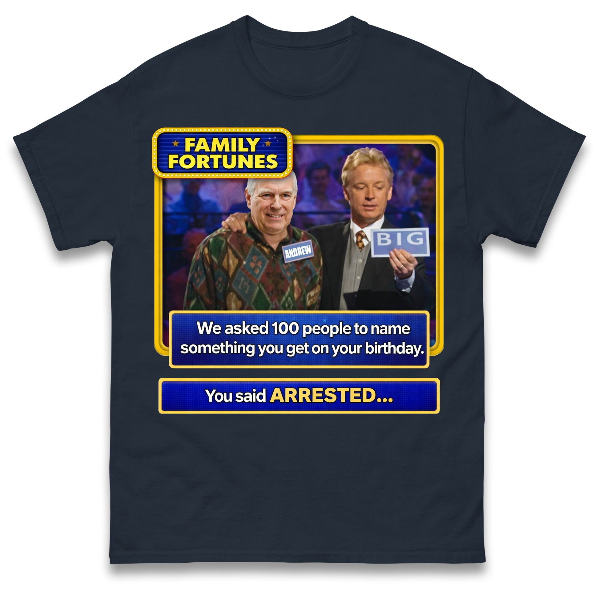 Andrew Mountbatten-Windsor Arrested on 66th Birthday T Shirt