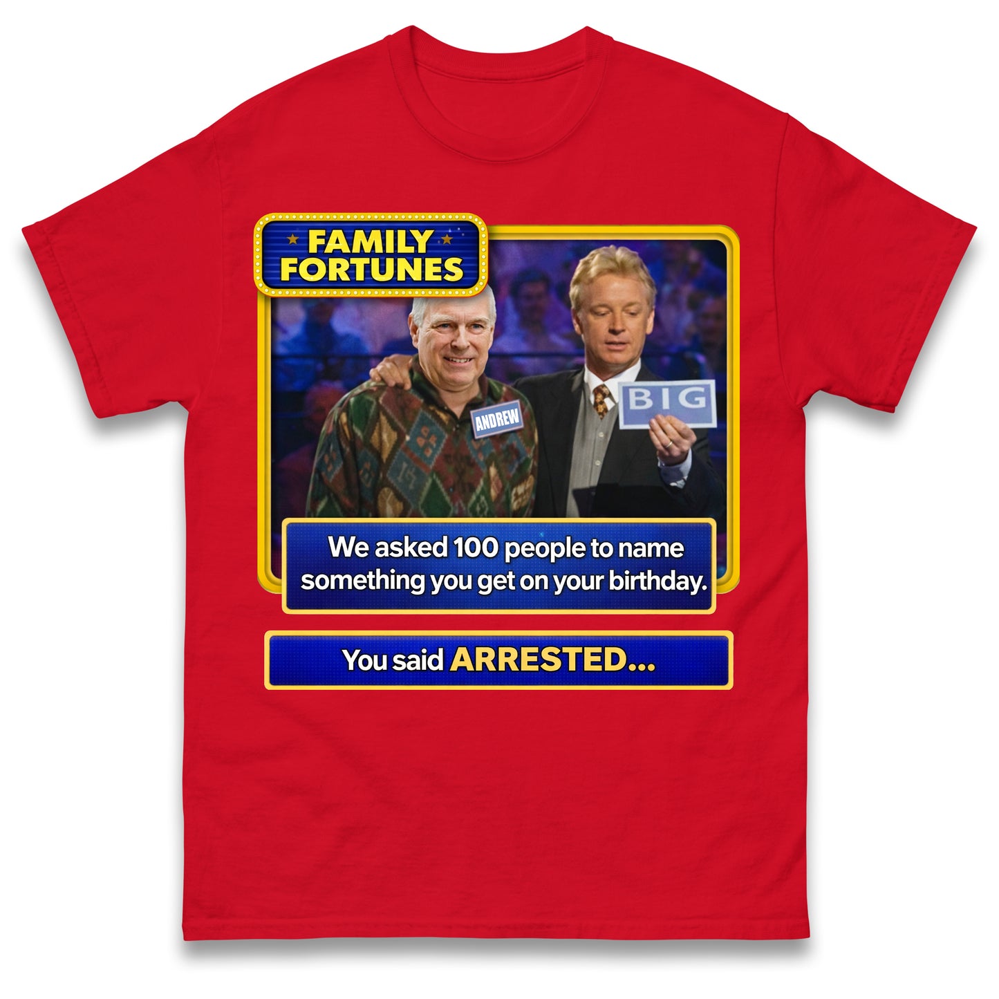 Andrew Mountbatten-Windsor Arrested on 66th Birthday T Shirt