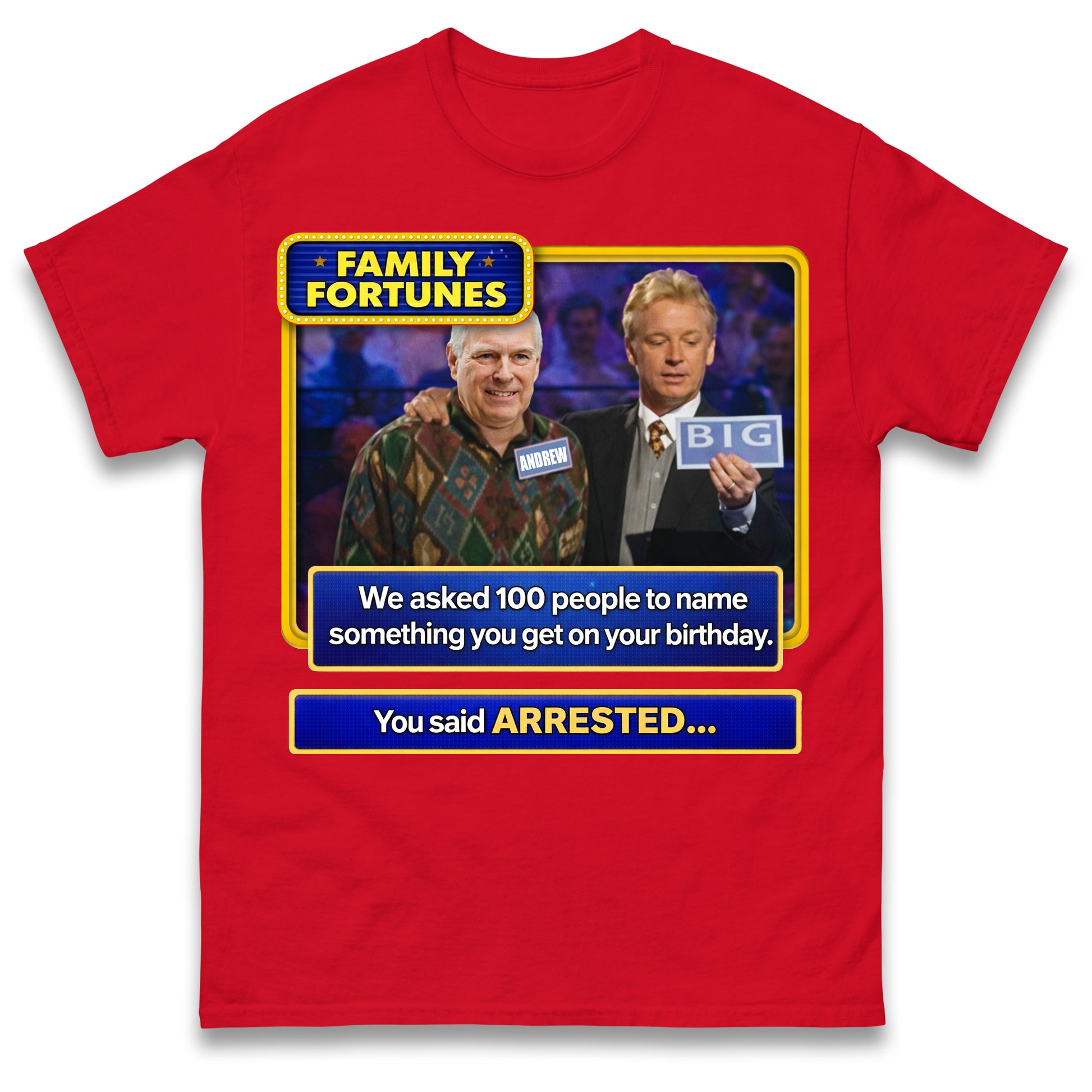 Andrew Mountbatten-Windsor Arrested on 66th Birthday T Shirt