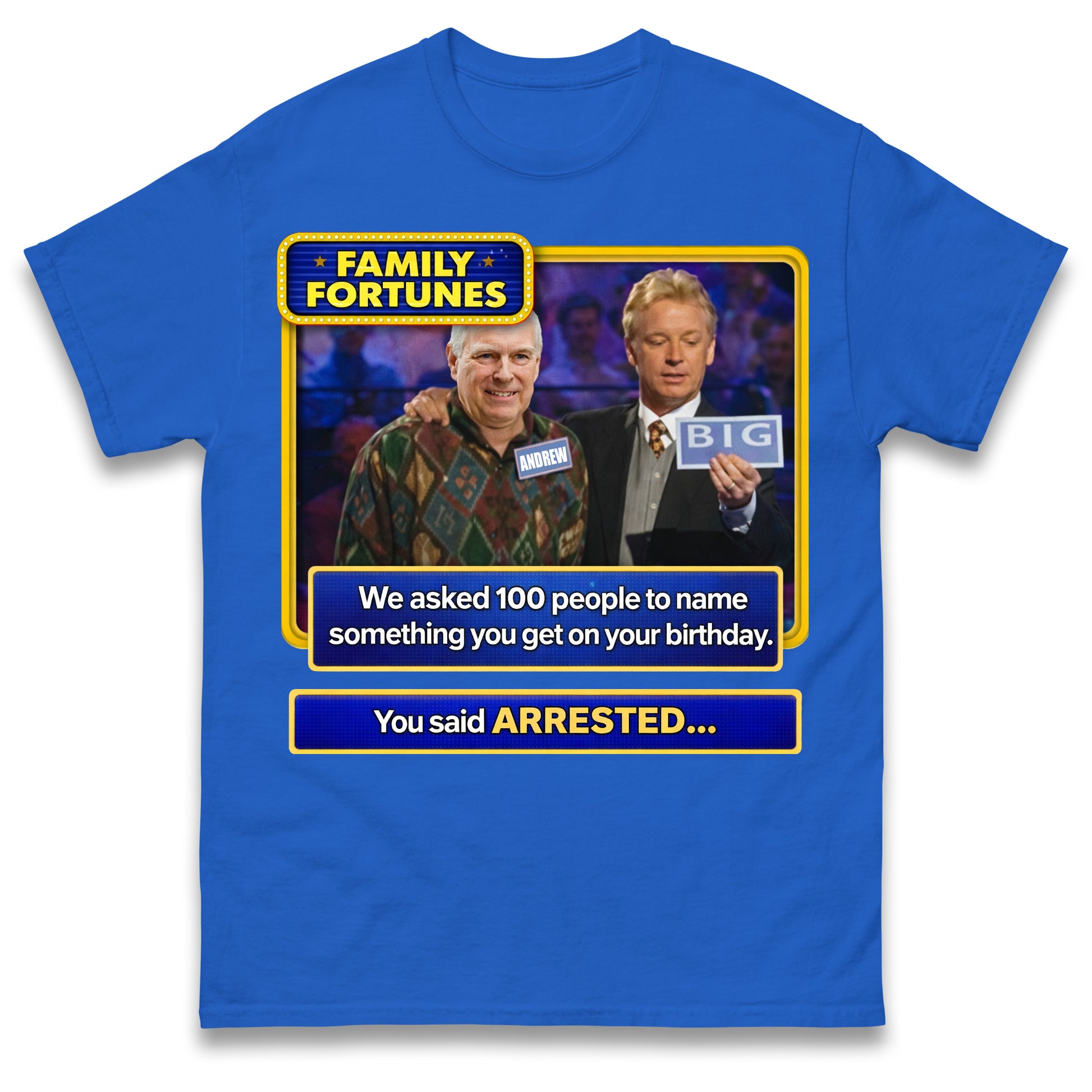 Andrew Mountbatten-Windsor Arrested on 66th Birthday T Shirt