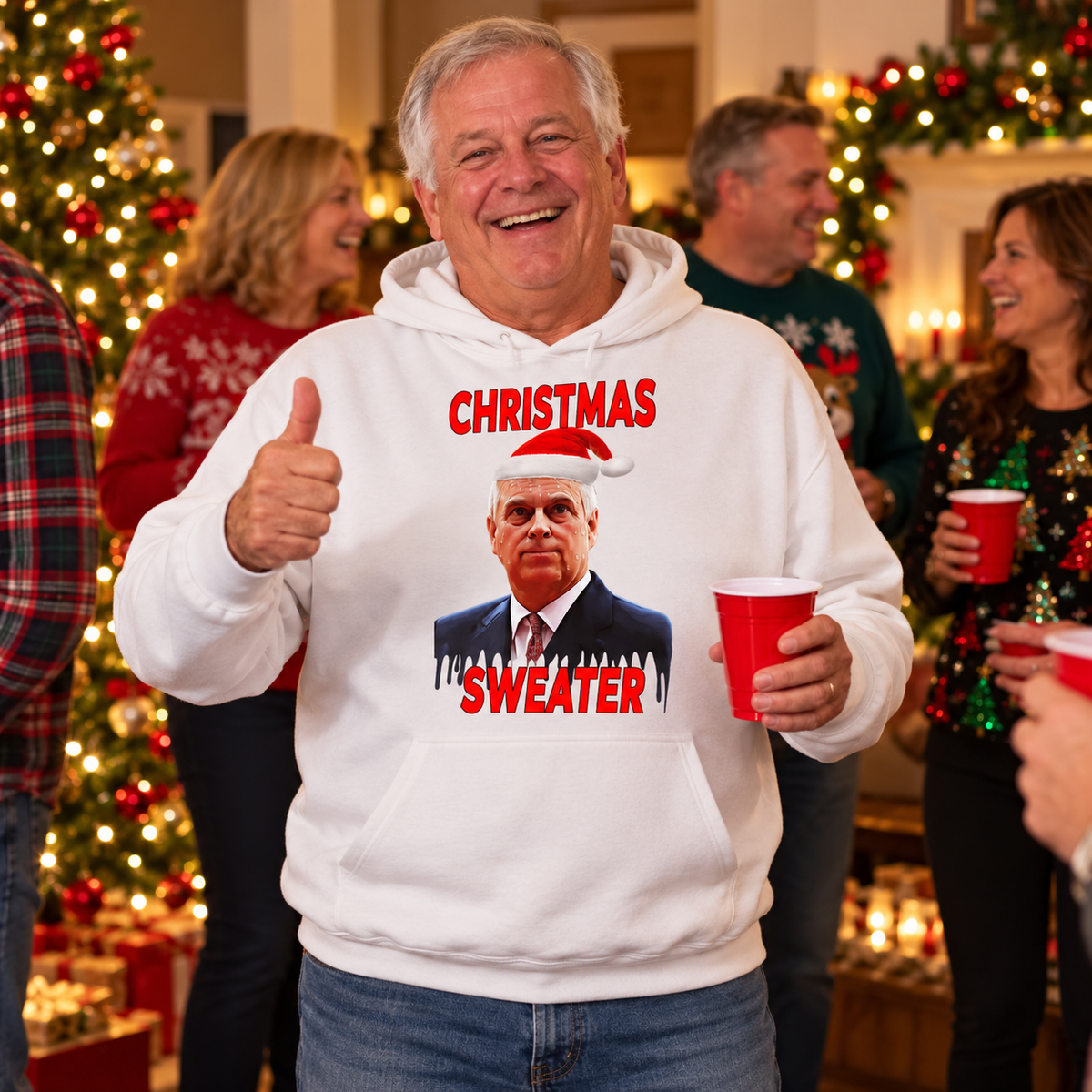 Andrew Mountbatten-Windsor Christmas Hoodie