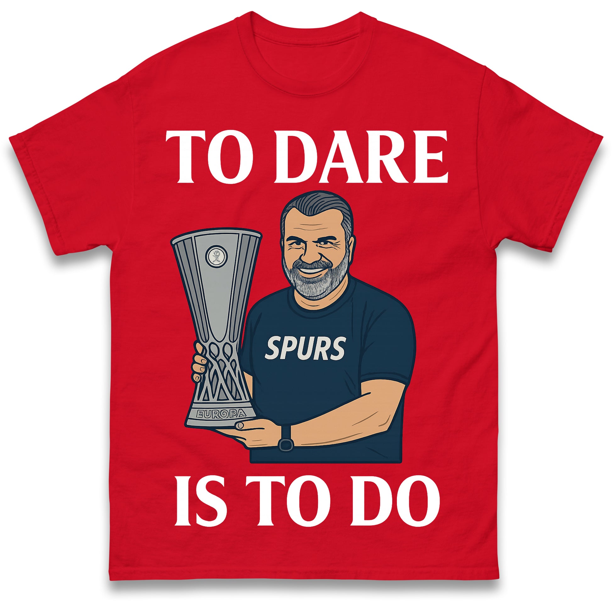 Ange Postecoglou Europa League Trophy Tottenham T Shirt