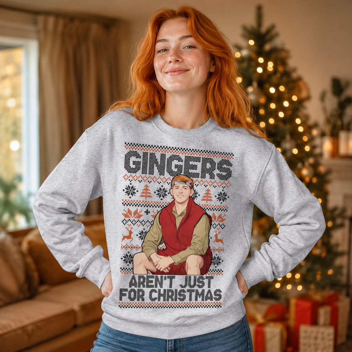 Angry Ginge Christmas Jumper