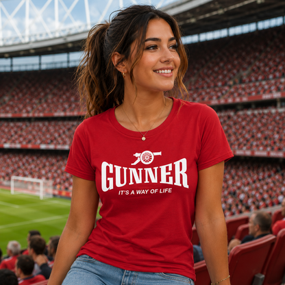Arsenal Football Ladies T Shirt