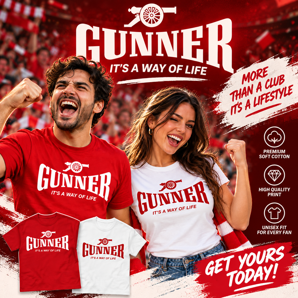 Arsenal Football T Shirt