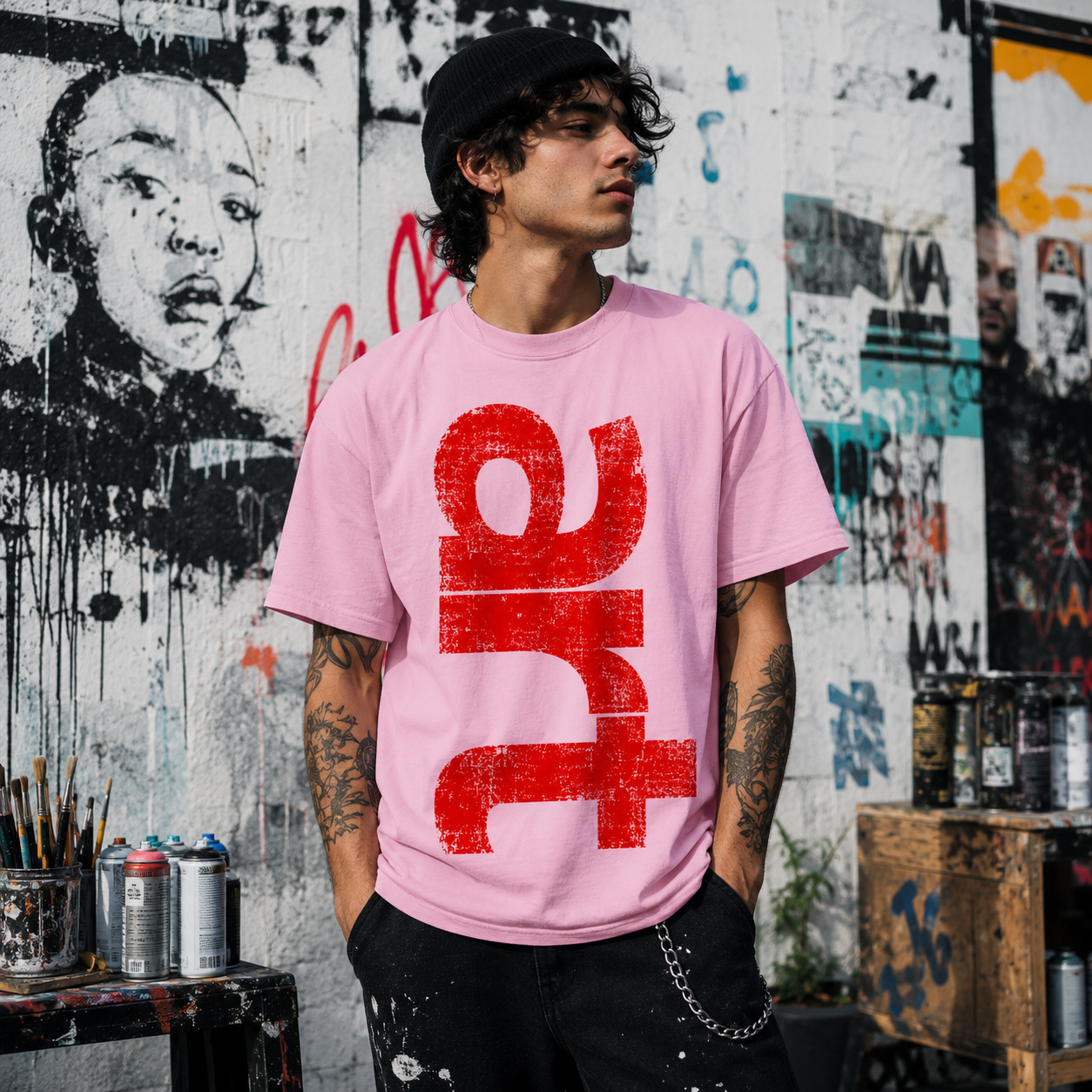 Art T Shirt Unisex Cotton Tee Graphic Tee Artist Shirt Creative Apparel Abstract Design Urban Syle