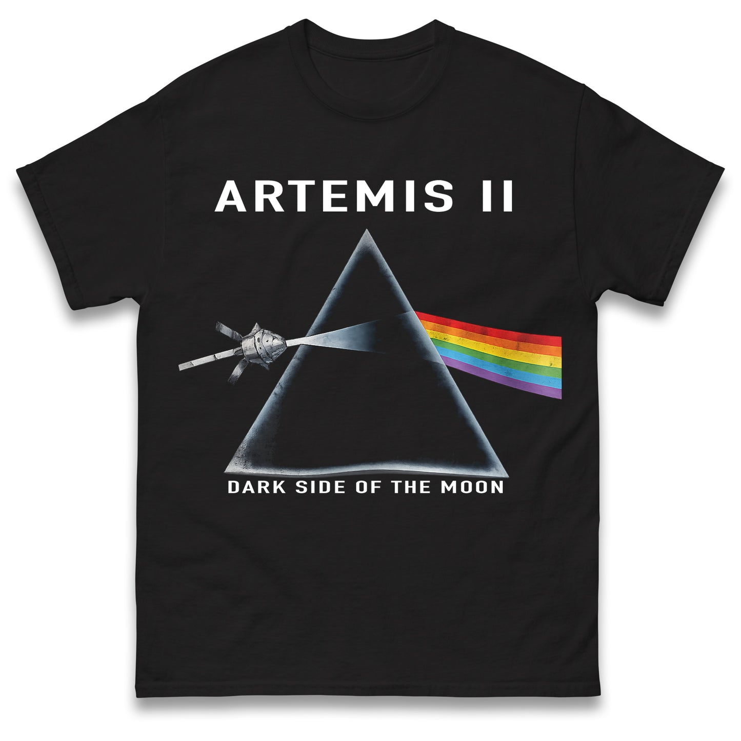 Artemis II Dark Side of The Moon Pink Floyd T Shirt