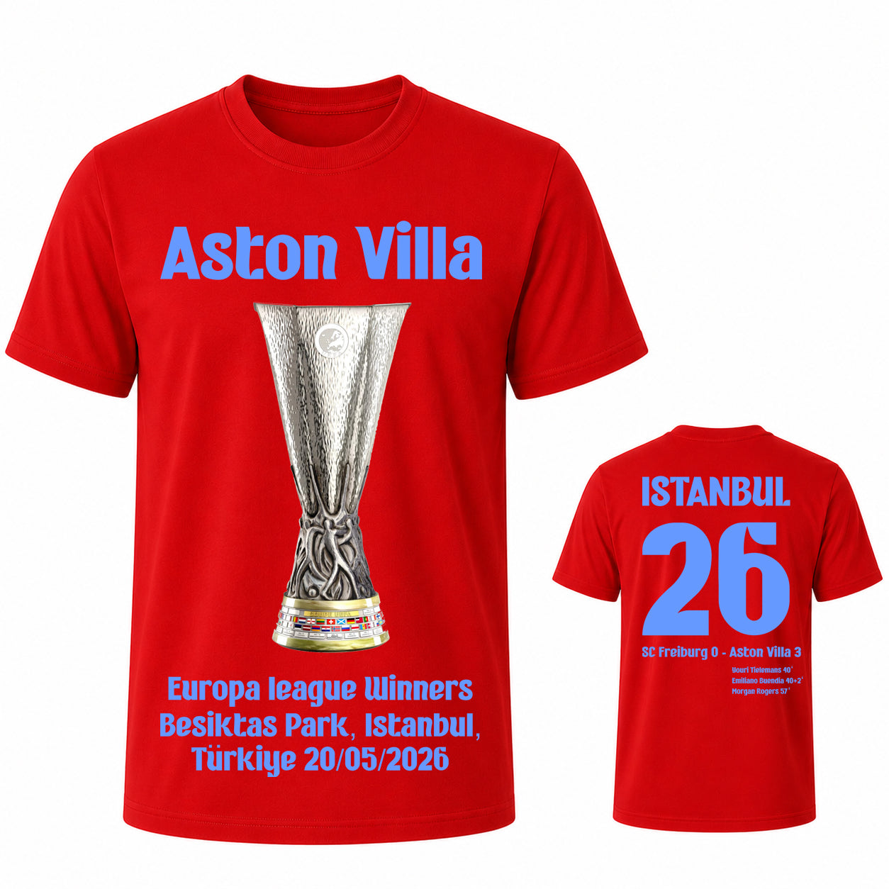 Aston Villa Europa League 2026 Winners Shirt
