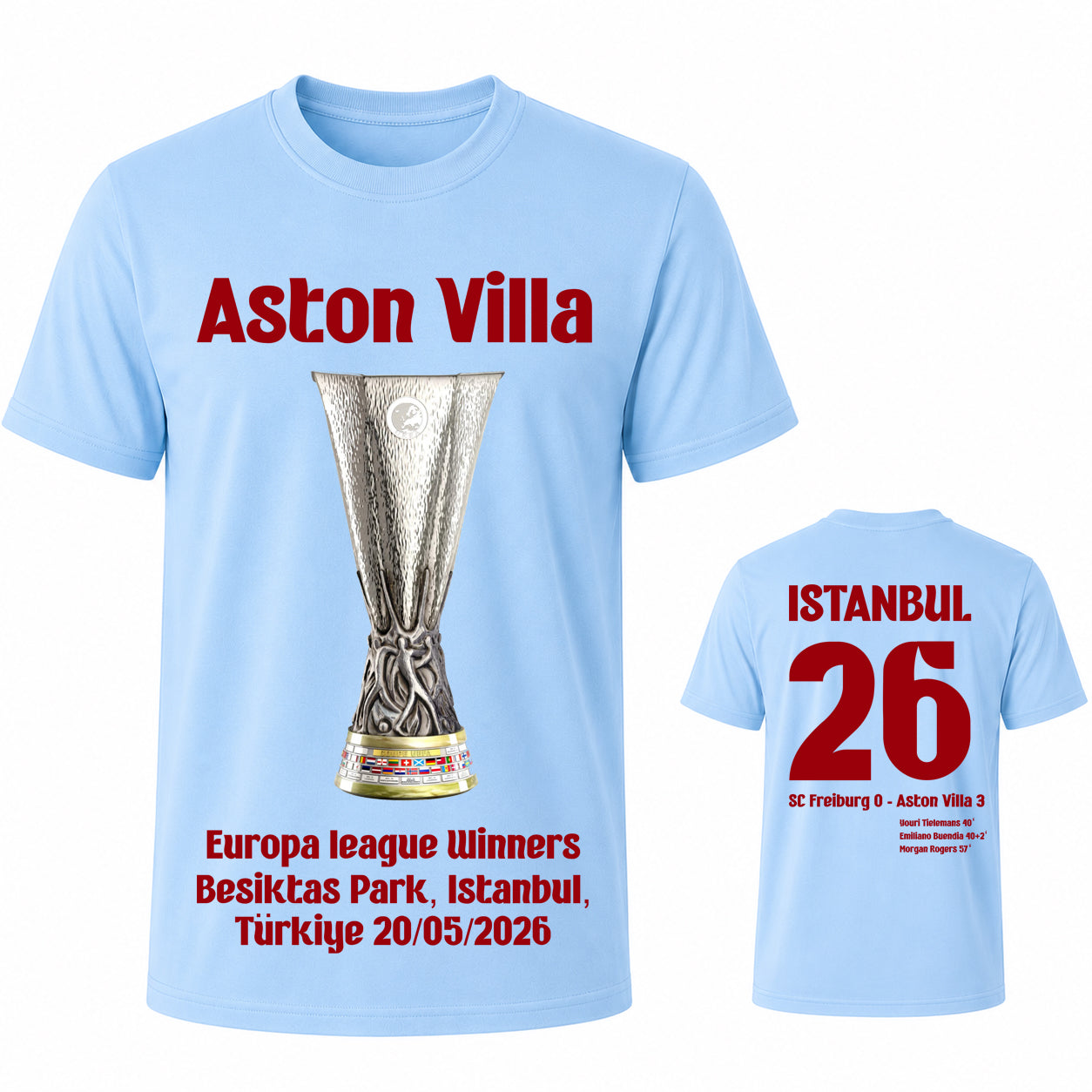 Aston Villa Europa League 2026 Winners Shirt