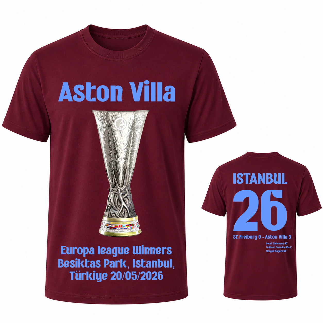 Aston Villa Europa League 2026 Winners Shirt