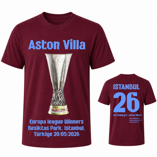 Aston Villa Europa League 2026 Winners Shirt