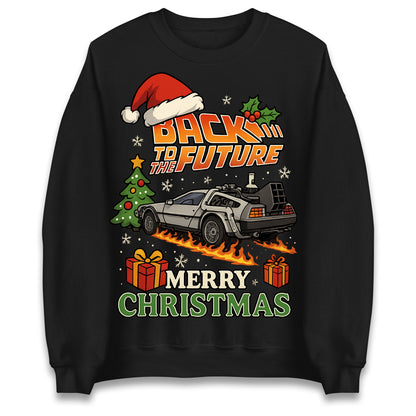 Back to The Future Christmas Jumper Mens