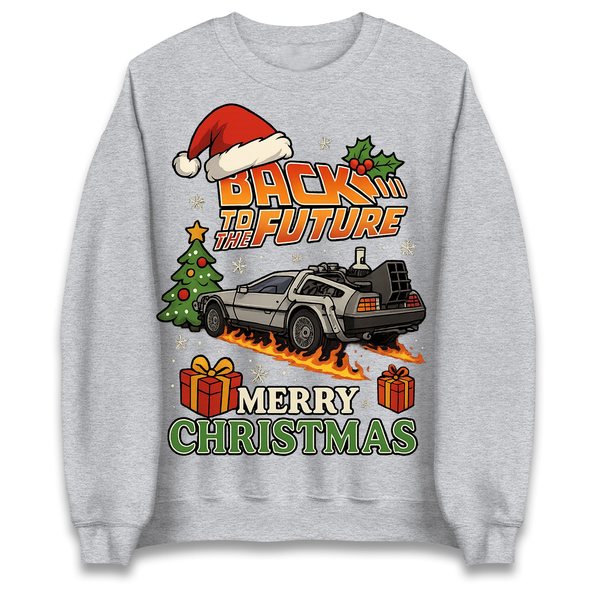 Back to The Future Christmas Jumper Mens
