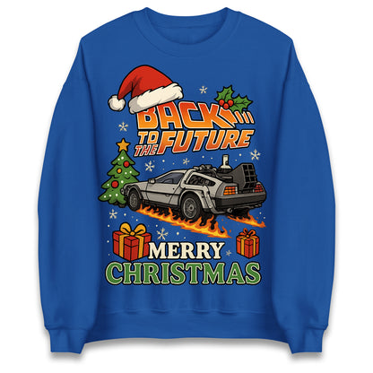 Back to The Future Christmas Jumper Mens