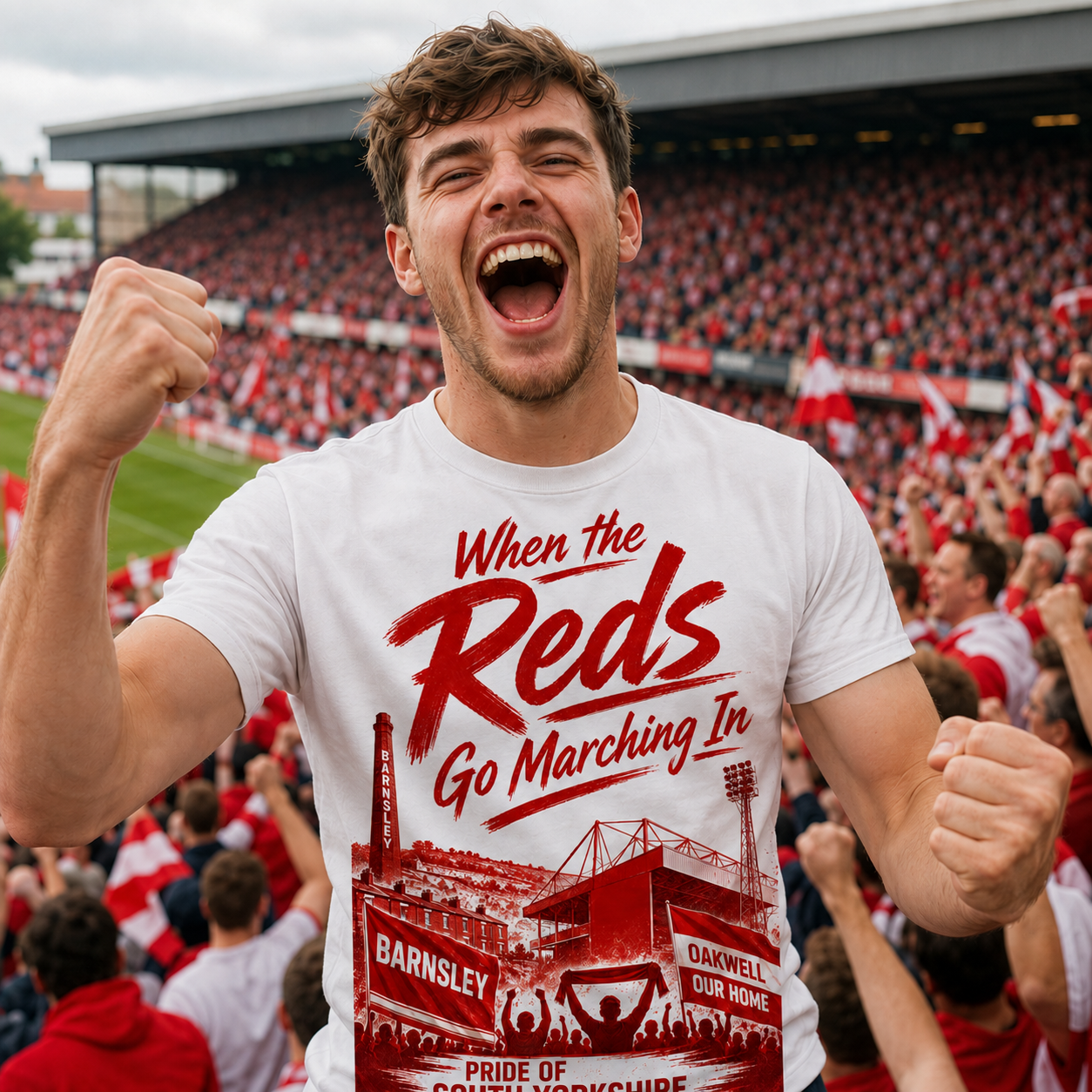 Barnsley When The Reds Go Marching In Shirt