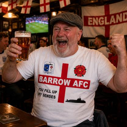 Barrow England World Cup Flag Football Shirt