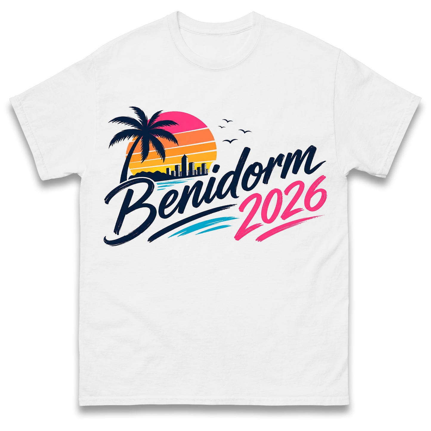 Benidorm 2026 T Shirt Holiday Shirt Matching Couples Tee Girls Trip Shirt Lads Holiday Tee Vacation Top