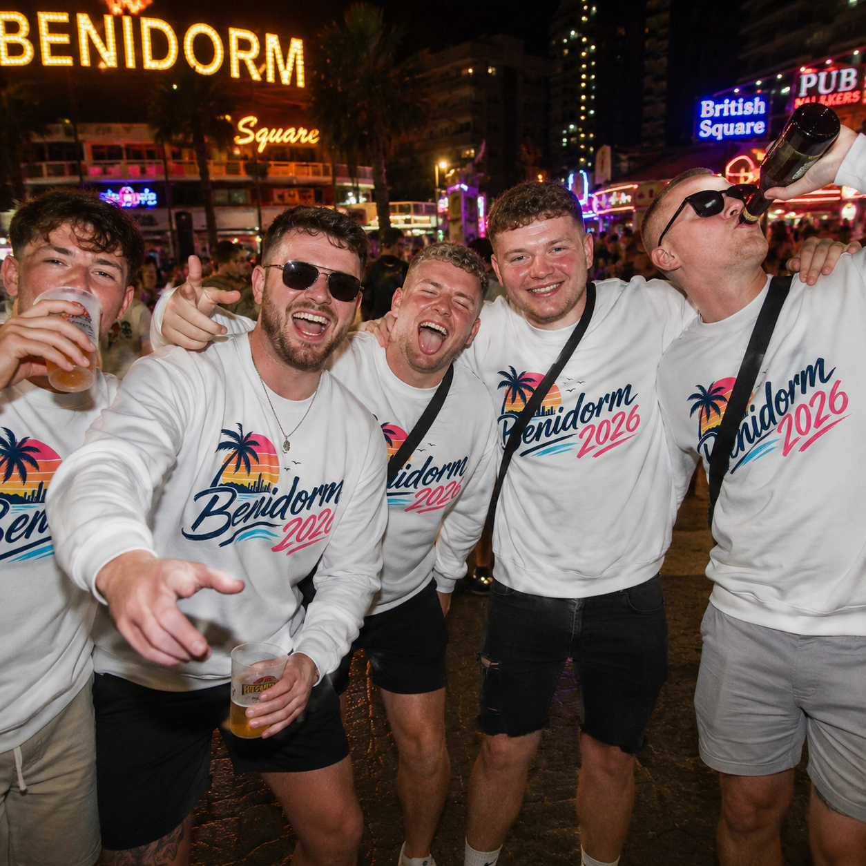 Benidorm Lads Holiday Sweater
