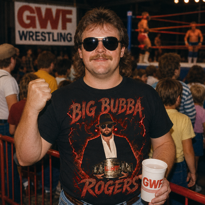 Big Bubba Rogers Big Boss Man Ray Traylor Pro Wrestling T Shirt