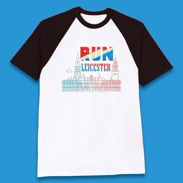 Run Leicester Festival - Souvenir Race Leicester Running Baseball T Shirt