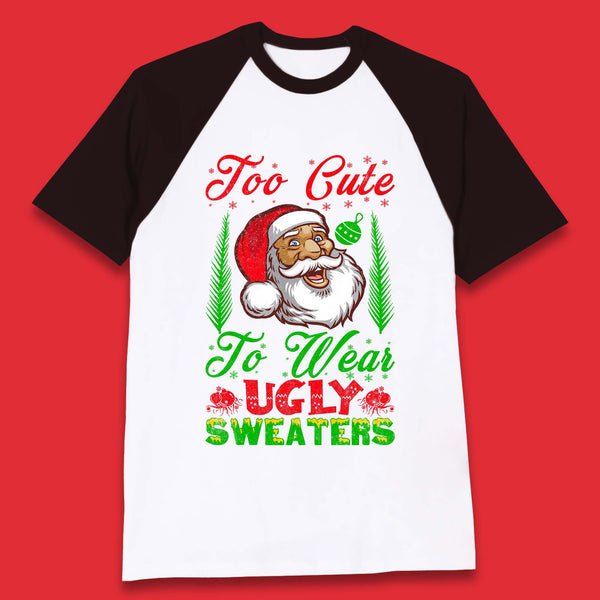 Ugly Sweaters Christmas Baseball T-Shirt