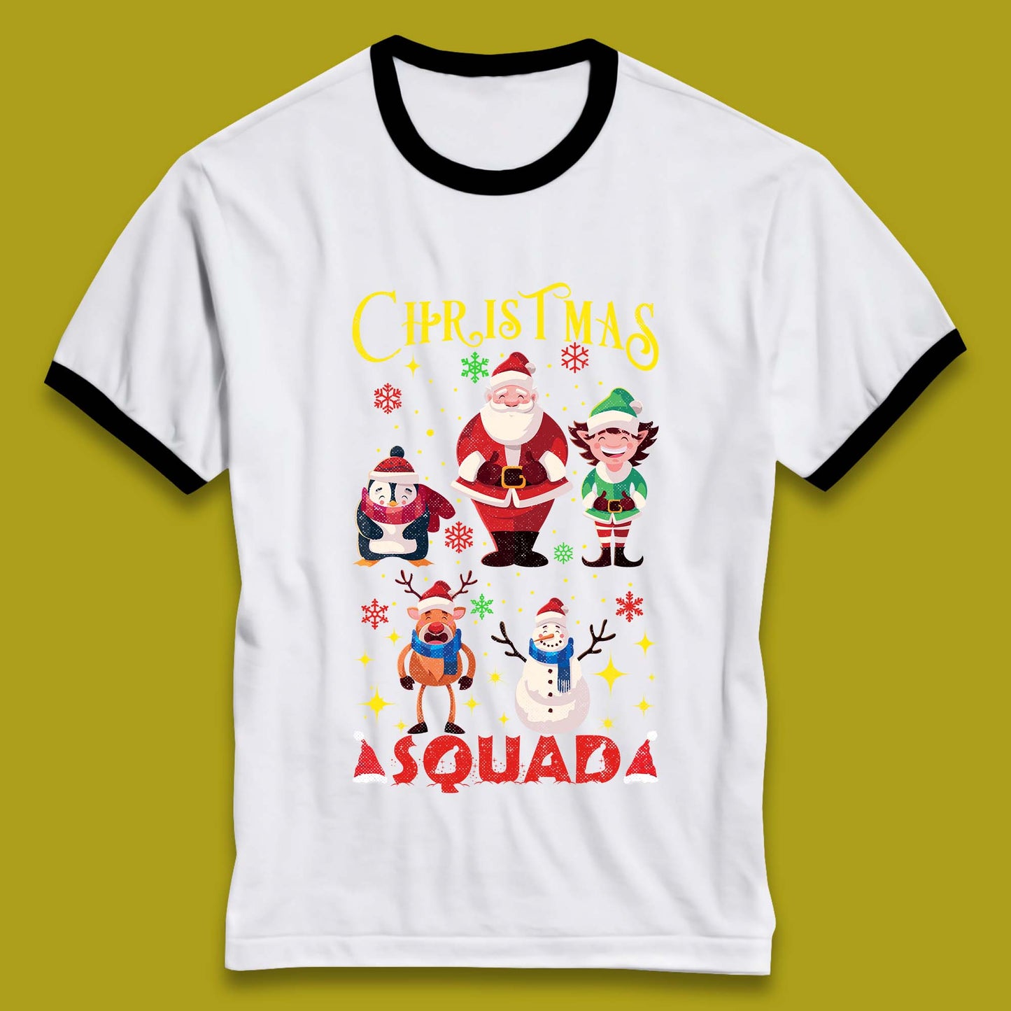Christmas Squad Ringer T-Shirt