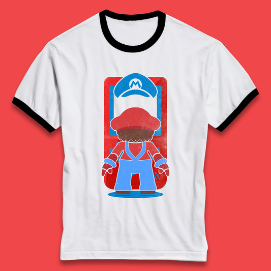 Super Mario Game Series Retro Super Nintendo Switch Console Gamer Mario Game Lovers Ringer T Shirt