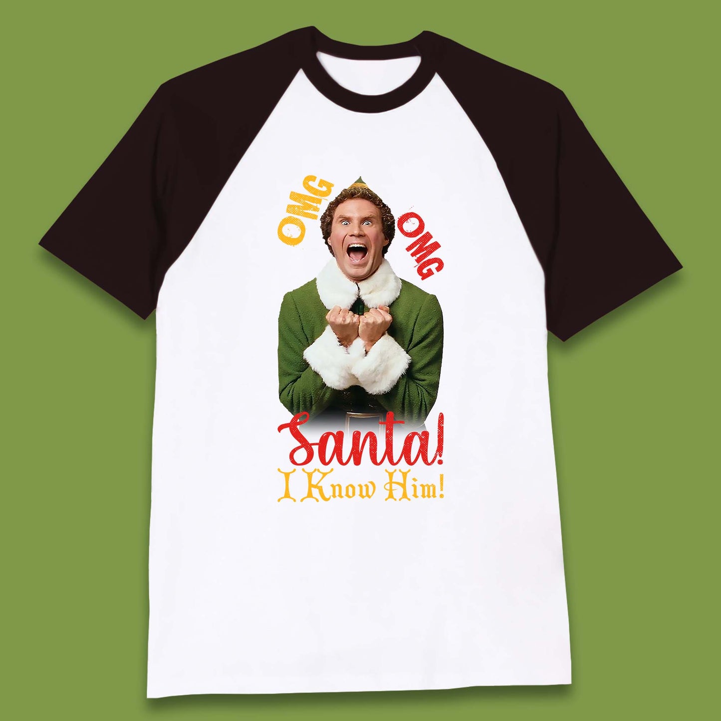 elf baseball t shirt