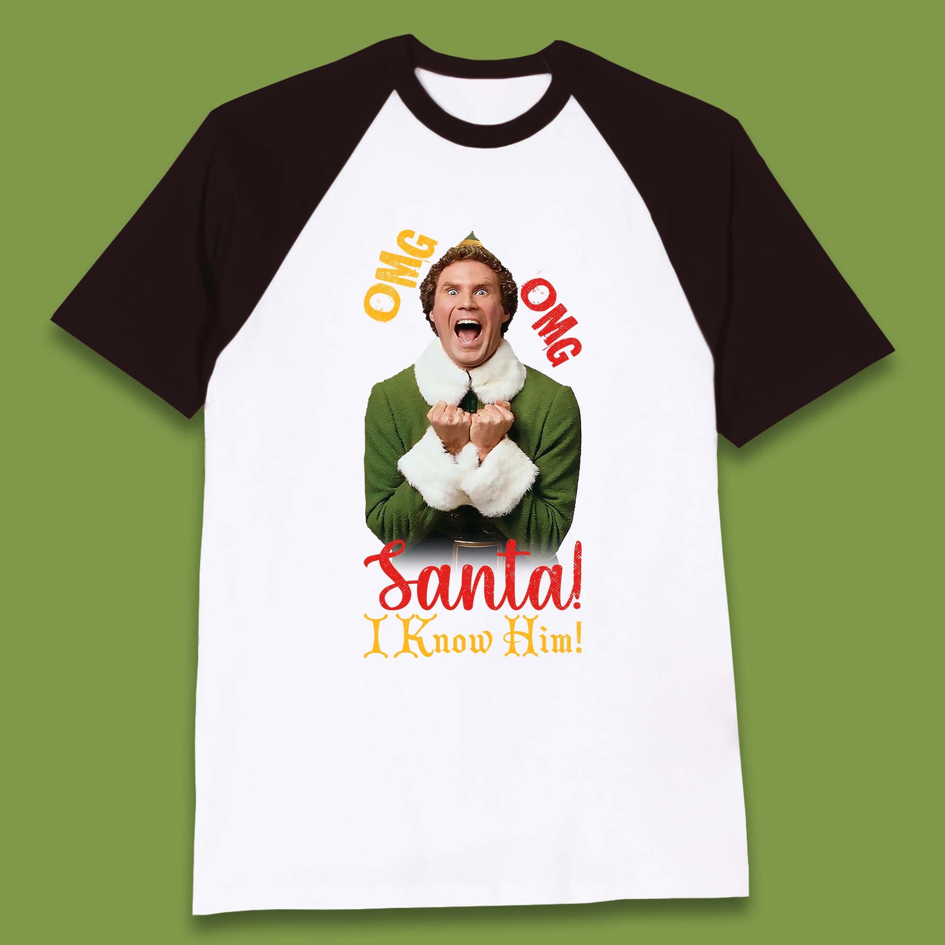 elf baseball t shirt