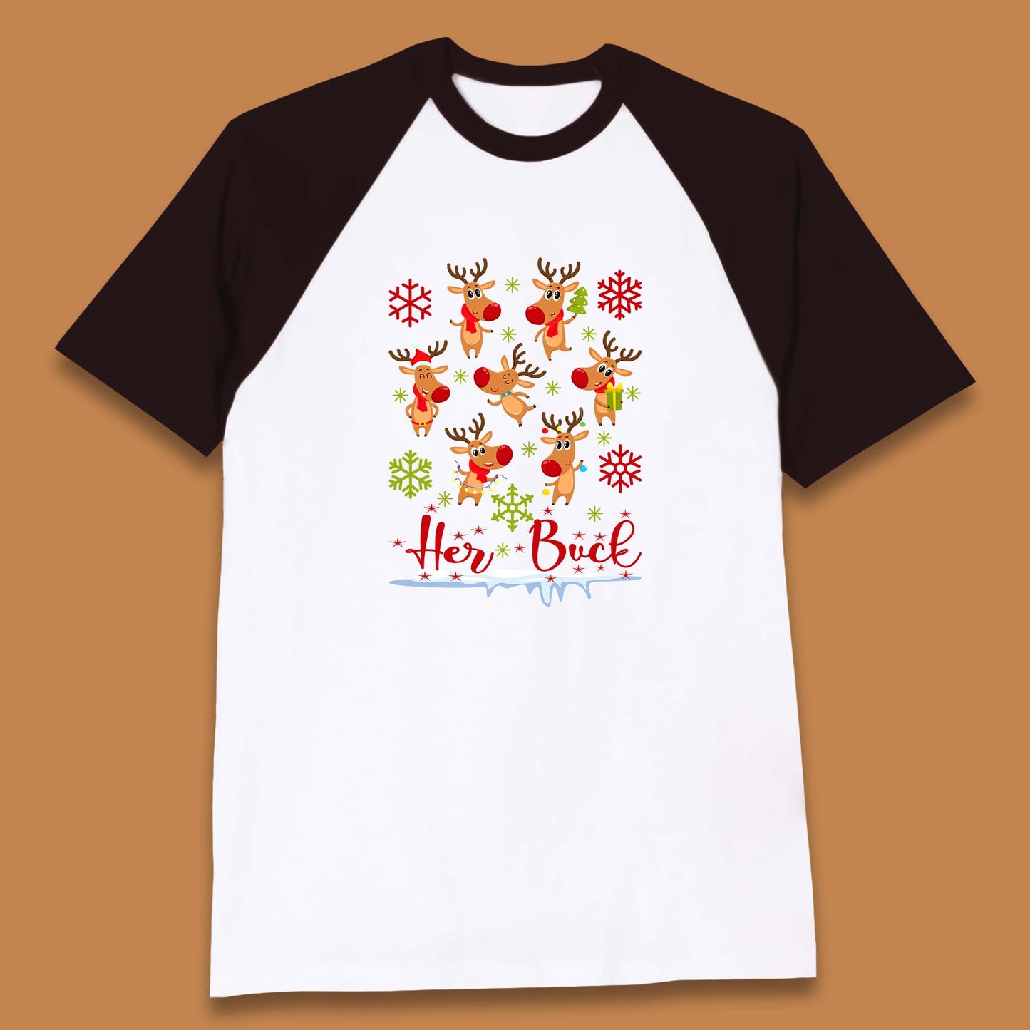 rudolph reindeers baseball t shirt