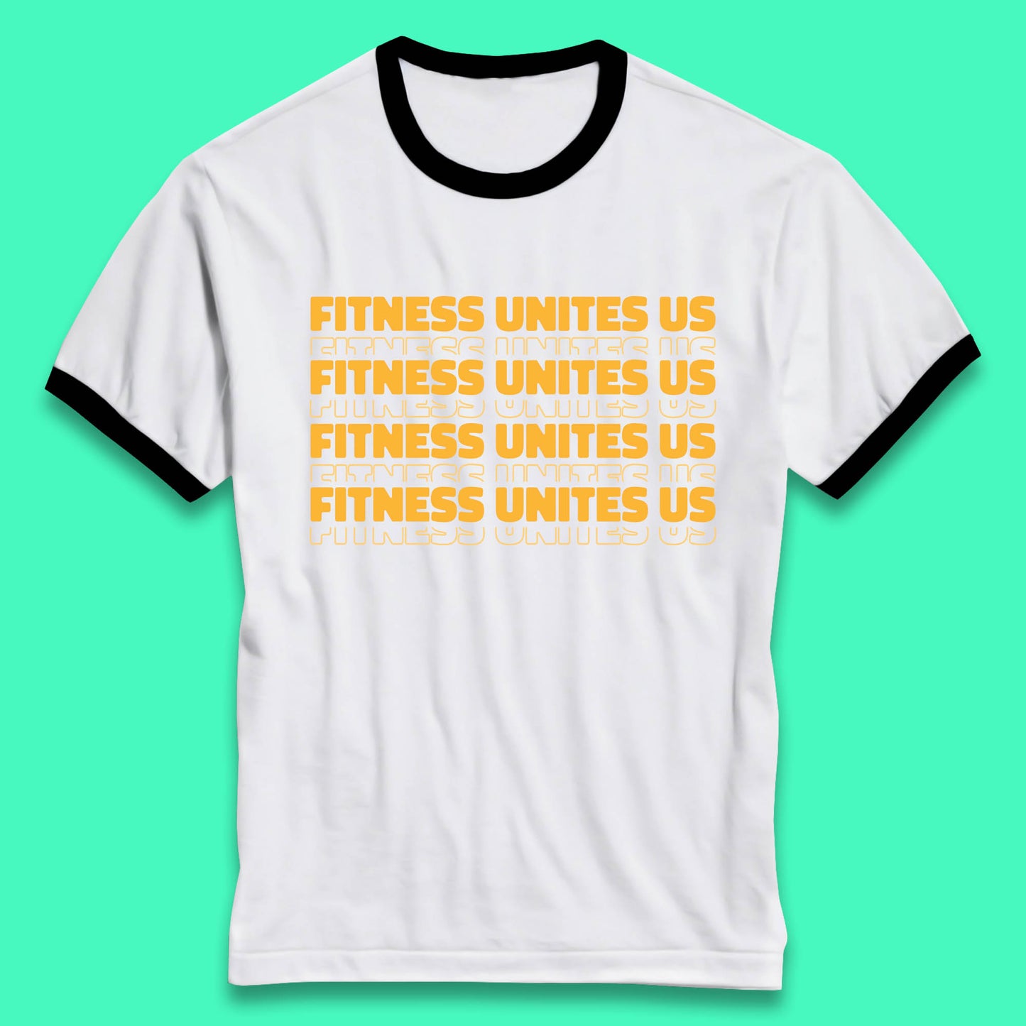 Fitness Unites Us National Fitness Day Gym Day Fitness Workout Ringer T Shirt