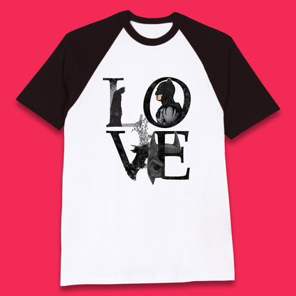 Batman Love Superhero Fictional Character DC Comics Batman Comic Book Character Baseball T Shirt