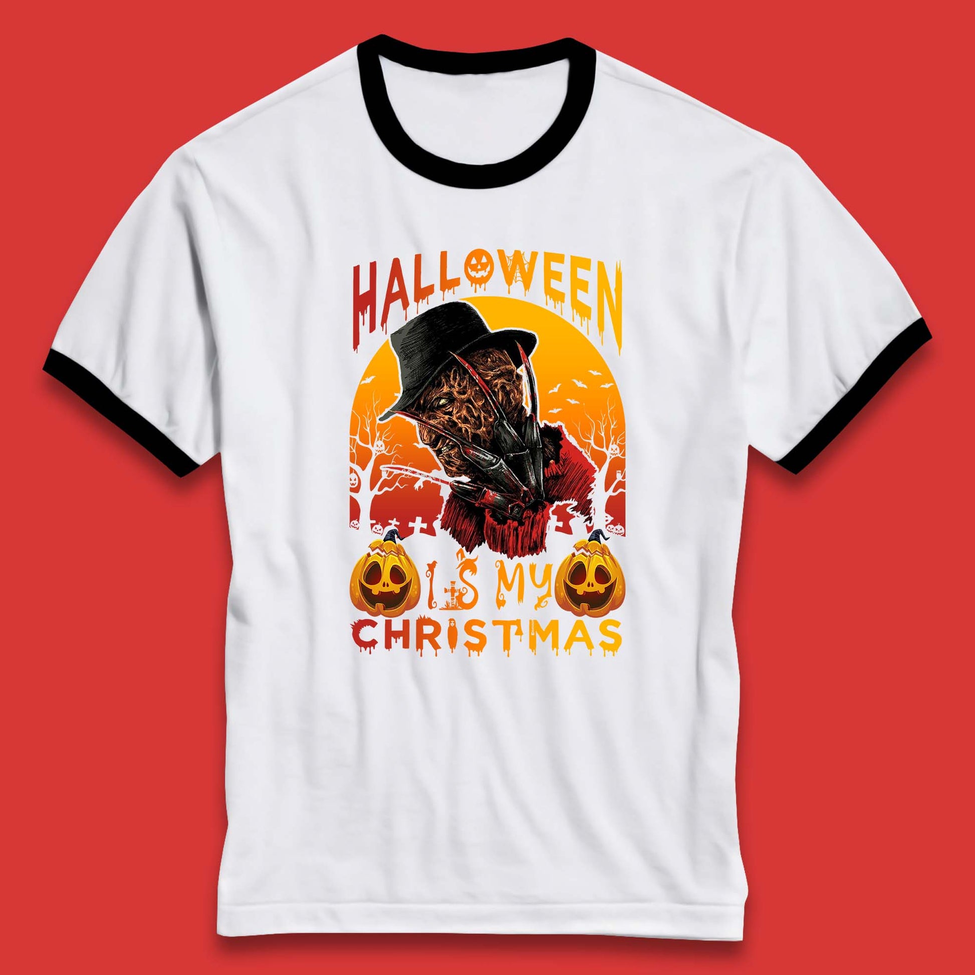 freddy krueger ringer t shirt