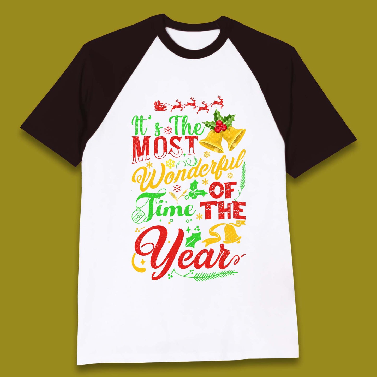 Wonderful Christmas Baseball T-Shirt