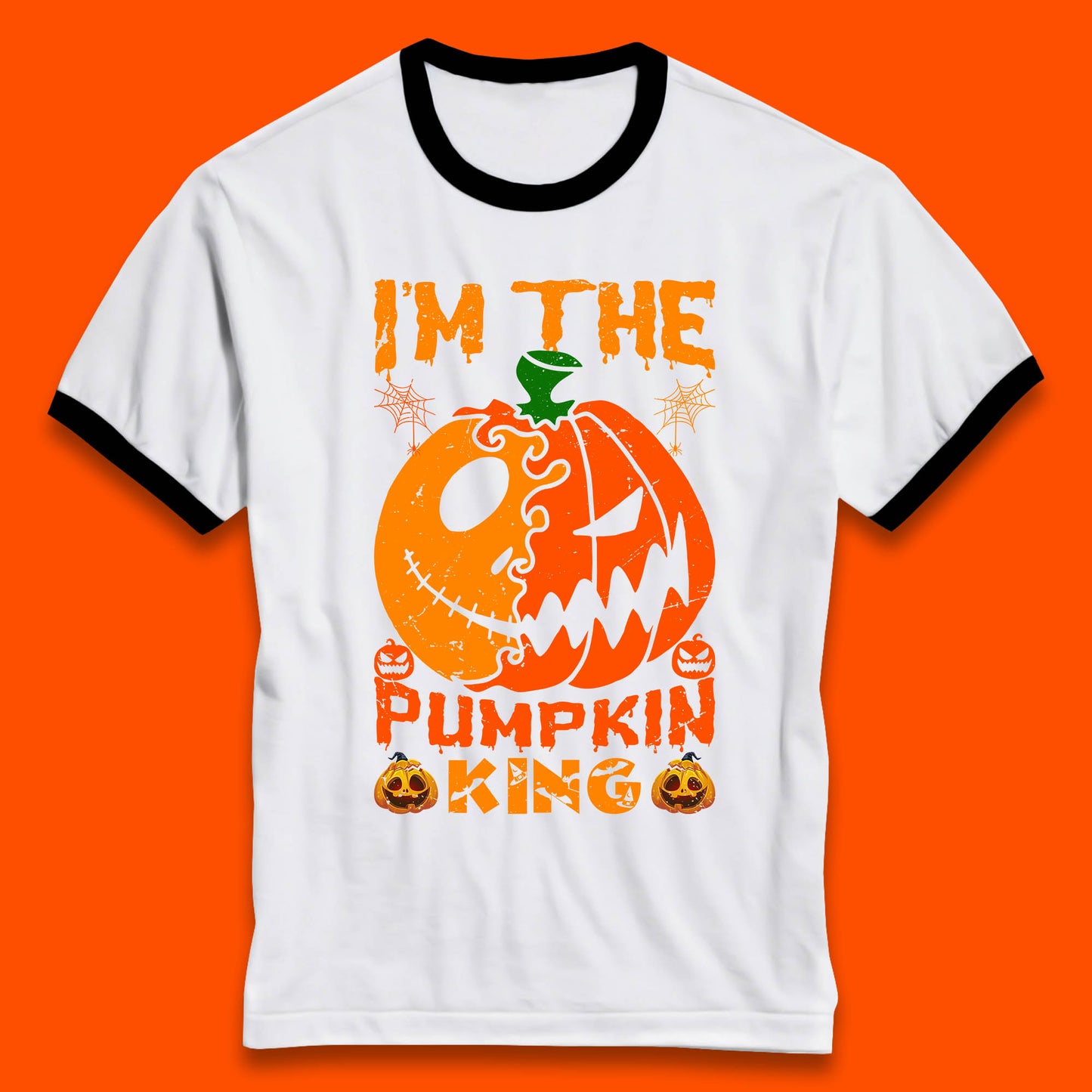 jack skellington pumpkin ringer t shirt
